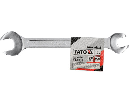 Ключ рожковый YATO : CrV, М= 13х17 мм, l=180 мм (YT-0333)
