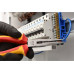 Щипцы электромонтажные удлиненные полукруглые прямые YATO : L= 200 мм с изоляцией 1000V (YT-21155)