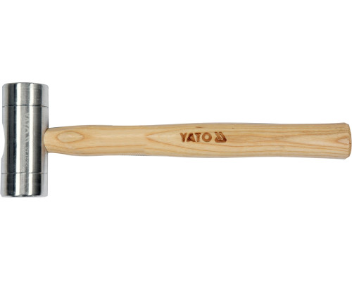 Молоток алюминиевый YATO : Ø40 x 300 мм, m= 300 г, деревянная ручка (YT-45281)