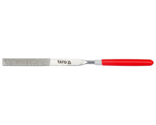 Надфиль алмазный YATO плоский, l= 160/50 мм, b= 4 мм (YT-6147)
