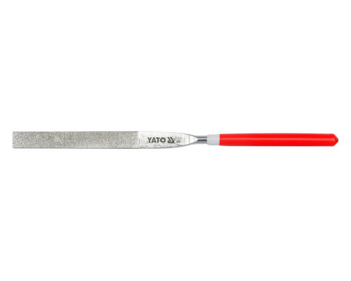 Надфиль алмазный YATO плоский, l= 180/70 мм, b= 5 мм (YT-6152)