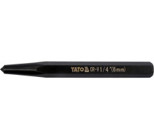 Кернер слюсарний YATO, 6-гран. профіль, Ø= 9,4/6 мм, l= 100 мм (YT-47150)