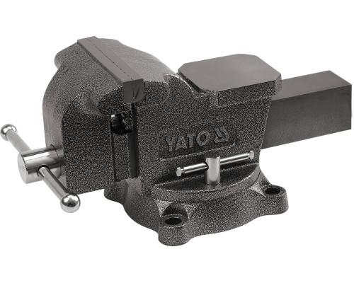 Тиски слесарные поворотные с наковальней YATO, b= 150 мм, m= 19 кг (YT-65048)