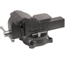Лещата слюсарні обертові з наковальнею YATO, b= 200 мм, m= 29,5 кг (YT-65049)