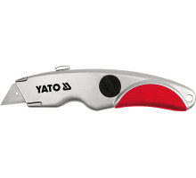 Ніж YATO : висувне трапецевидне лезо +2 леза (YT-7520)