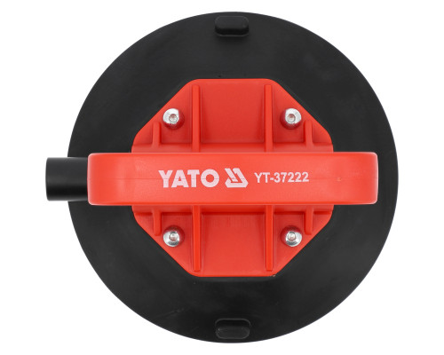 Присоска вакуумная с насосом YATO: чашка Ø=150 мм, m=60 кг, силиконовая (YT-37222)