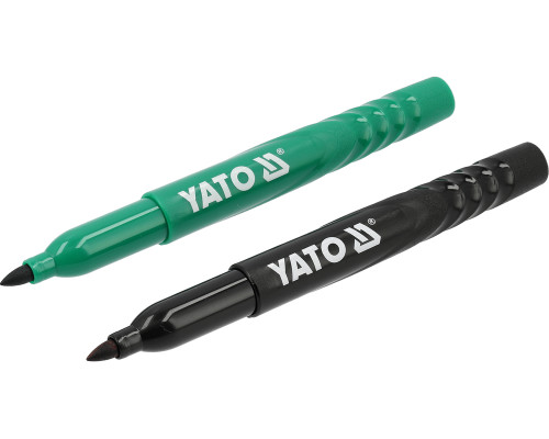 Маркеры технические YATO 2 шт, черный и зеленый (YT-69300)