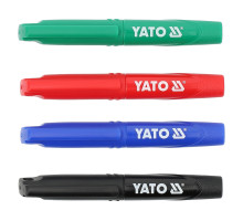 Маркери технічні YATO 72 шт, синій, червоний, чорний і зелений (YT-69311)