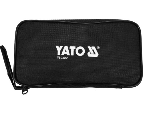 Мультиметр-клещи для измерения электрических параметров YATO с цифровым LCD-дисплеем + чехол (YT-73092)