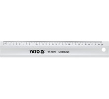 Лінійка алюмінієва YATO : L= 300 мм (YT-7070)