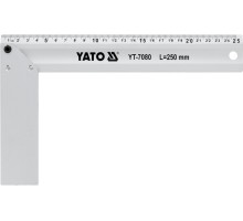 Кутник столярний алюмінієвий YATO : l= 250 мм (YT-7080)