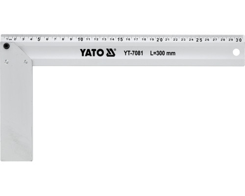 Кутник столярний алюмінієвий YATO : l= 300 мм (YT-7081)