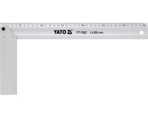 Кутник столярний алюмінієвий YATO : l= 350 мм (YT-7082)