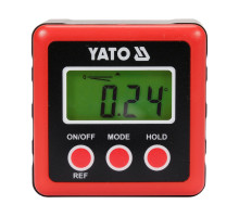 Кутомір електронний YATO 4х0-90°. 2 х 1,5V ААА (YT-71000)