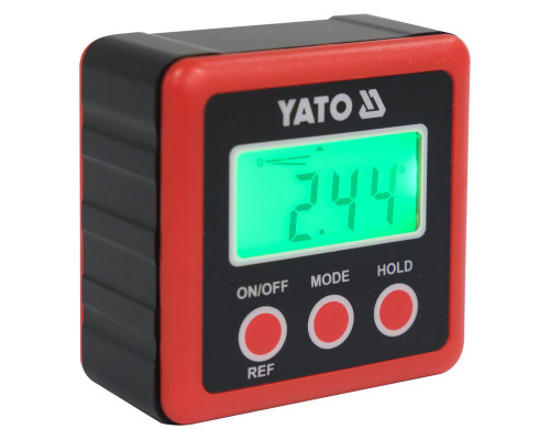 Угломер электронный YATO 4х0-90°. 2 х 1,5V ААА (YT-71000)