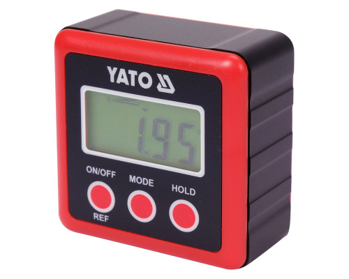 Угломер электронный YATO 4х0-90°. 2 х 1,5V ААА (YT-71000)
