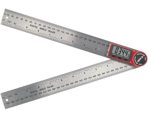 Кутомір електронний YATO l= 300 мм. 0-360°. 3V CR2032 (YT-71004)