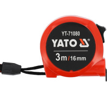 Рулетка вимірювальна YATO : L= 3 м x16 мм (YT-71080)