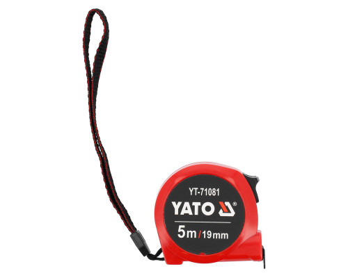 Рулетка вимірювальна YATO : L= 5 м x19 мм (YT-71081)