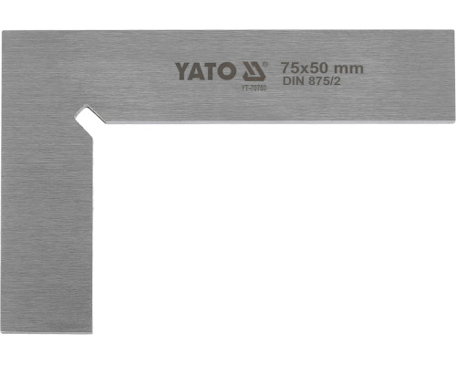 Кутник слюсарний 90° YATO 75 х 50 мм (YT-70750)