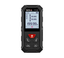 Дальномір лазерний 2 напрямний YATO LCD- дисплей, дальн- 2х 100м, пох ±2мм, живл акум 3,7В 850мАГод (YT-731250)