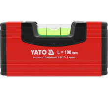 Рівень кишеньковий з магнітним корпусом YATO: L= 100 мм. 1 капсула (YT-30350)