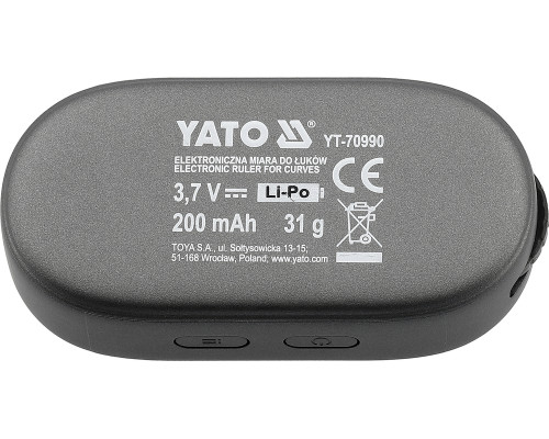 Рулетка электронная (курвиметр) YATO 0,05- 99,9 м Li-Po 200 мА (YT-70990)