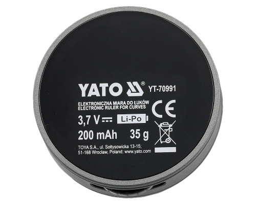 Рулетка электронная (курвиметр) YATO 0,05- 99,9 м Li-Po 200 мА (YT-70991)