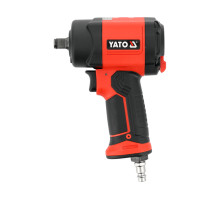 Гайковерт ударний YATO пневматичний MINI квадрат 1/2″, F=1100Nm, роб. тиск-6,3 Bar при 142л/хв (YT-09516)