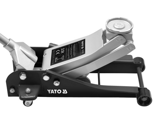 Домкрат гідравлічний підкатний YATO : 2.5 т, H= 89 - 457 мм (YT-1721)