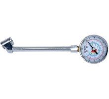 Манометр до коліс вантажних авто YATO : L= 140 мм, P= 0-15 Bar (220 PSI) (YT-24301)