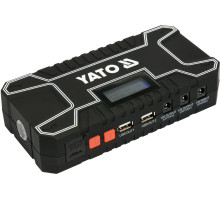 Пускова-зарядна батарея Li-Pol YATO ємність 12 Агод, 300/500 А, живлення через USB: 5В, 2А (YT-83082)