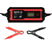 Зарядний прилад мережевий з LCD дисплеєм 230В YATO до акумуляторів 6V-2А 12V-4А, макс. 240 АГод (YT-83000)