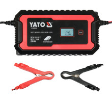 Зарядний прилад мережевий з LCD дисплеєм 230В YATO до акумуляторів 6V-2А 12V-10А, макс. 240АГод (YT-83002)