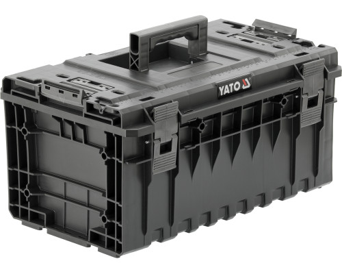 Ящик для инструментов модульный 32V S1 YATO 2 перегородки, 584x385x295 мм, пластиковый (YT-091691)