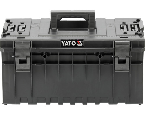 Ящик для инструментов модульный 32V S1 YATO 2 перегородки, 584x385x295 мм, пластиковый (YT-091691)