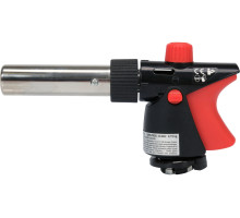 Пальник газовий YATO : цангове з'єднання. PIEZO. 360°. до 2 кВт. t= 1300 ºC (EN417) (YT-36712)