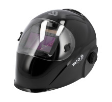 Маска електрозварювальника YATO TRUE COLOR з автозатемнюв фільтром 110х 90х 9,7 мм, вічко- 100х53 мм (YT-73936)