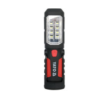 Ліхтар LED на батарейки 3Х АА, 8 + 1 діод , гак + магніт , 3 режими світла (YT-08513)