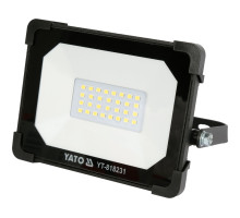 Прожектор з SMD-діодним випромінювачем YATO: 20 Вт, 230В, 1900 Лм, 30 діодів, 140 x124.5x 32 мм (YT-818231)