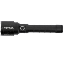 Ліхтар ручни LED-діодний акумул. YATO Li-Ion 7.4 В, 5 АГод, режими 8000/4500/1150 Lm, зарядж від USB (YT-085601)