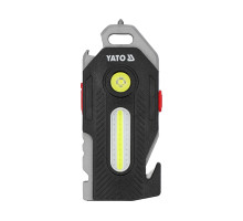Ліхтар діодний багатофункц 6в1 YATO акумул. Li-Ion 3.7V 350 mA, освітл.- 400/ 200/ 50/ 35 Lm 8 режи (YT-085609)