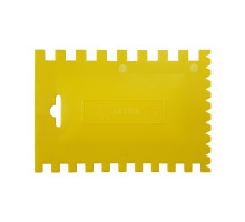 Шпатель зубчастий для клею 170x120 мм. Advanta B12 C4 C5 пластиковий (121000)