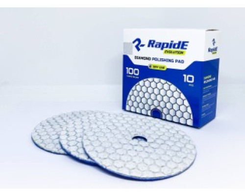Алмазный гибкий шлифовальный круг RapidE (ракушка) DRY USE/Сухая шлифовка 100mm, зернистость 0